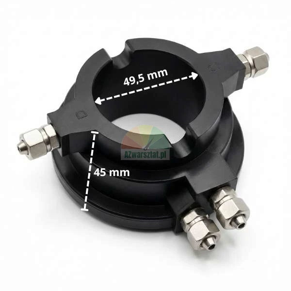 Untertisch-Luftverteiler 49,5 mm Typ A