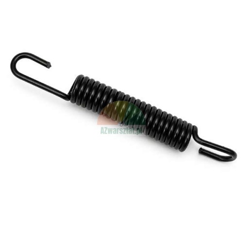 Schwarze Zugfeder 9,5 cm mit zwei Haken