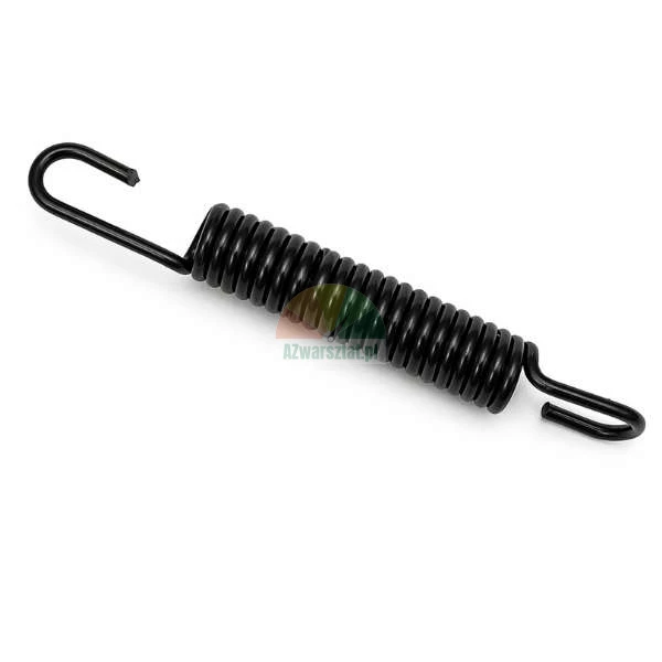 Schwarze Zugfeder 9,5 cm mit zwei Haken