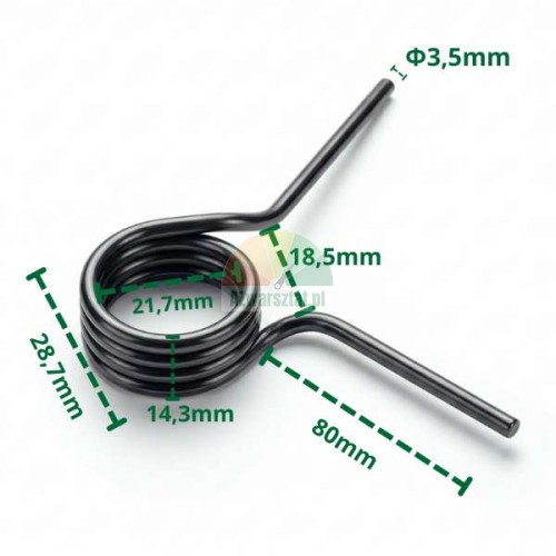 Reifenmontiermaschine Schalterfeder 29mm Maße