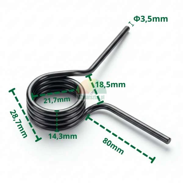 Reifenmontiermaschine Schalterfeder 29mm Maße