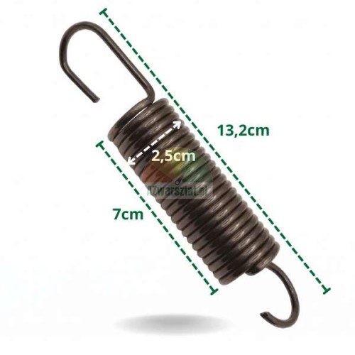 Reifenmontiermaschine Feder 13,2 cm mit Maßen