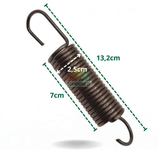 Reifenmontiermaschine Feder 13,2 cm mit Maßen