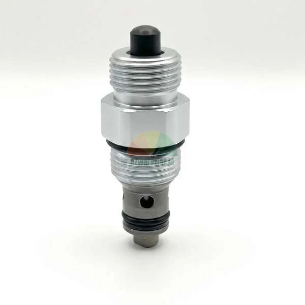 Sicherheits-Rückschlagventil für Hebebühnen 14mm / G19 aus Metall auf weißem Hintergrund