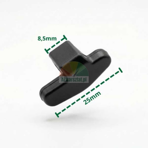 Kunststoffabdeckung für Montagefuß Typ AN mit Abmessungen 8.5mm und 25mm