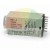 Elektronisches Zeitrelais H3Y-4 mit AC 220V Spannungsversorgung, Schaltplan, Einstellrad und Anschlussstiften auf weißem Hintergrund.