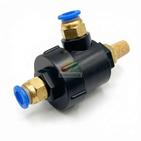 Schnellentlüftungsventil für pneumatischen Schlagbolzen 2 x 8mm mit Schalldämpfer