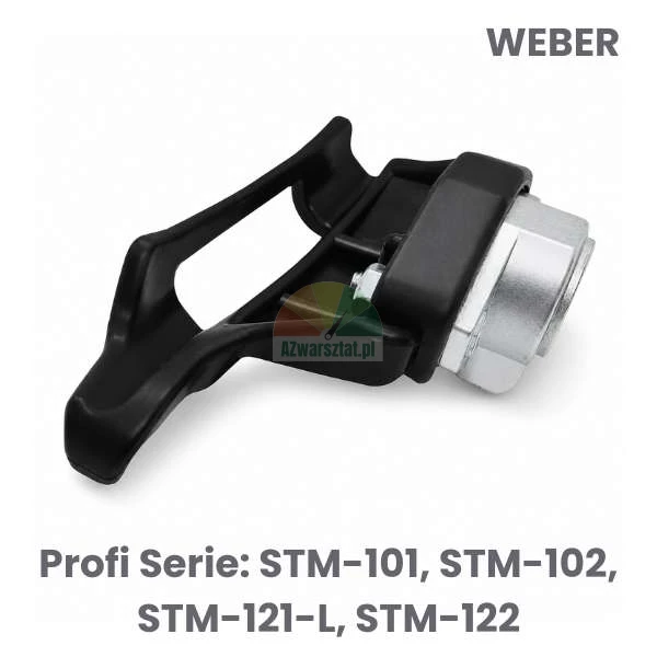 Schwarzer Montagesockel aus Kunststoff als Ersatz für Weber Profi Serie STM-101, STM-102, STM-121-L, STM-122