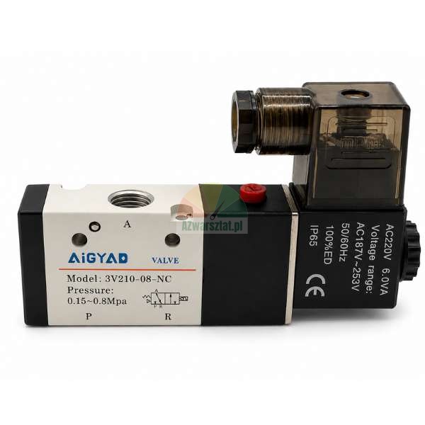 Pneumatisches Magnetventil 3V210-08-NC 220V AC 0,15-0,8 MPa