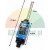 Grenztaster ME-9101 mit flexibler Feder und Abmessungen