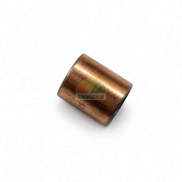 Gleitlagerbuchse aus Bronze, zylindrisches Gleitlager auf weißem Hintergrund.