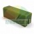 Grüner Gleitblock für Hebebühne mit den Maßen 7,4cm x 2,8cm x 2,8cm aus Kunststoff auf weißem Hintergrund.