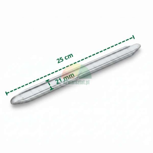 Silbernes Mini-Brecheisen mit einer Länge von 25 cm und einer Breite von 21 mm.