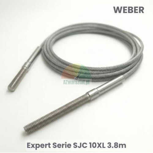 Stahlseil für Weber Hebebühne Expert Serie SJC 10XL, Länge 3.8m mit Gewindeenden