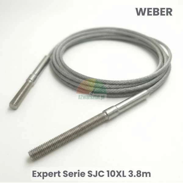 Stahlseil für Weber Hebebühne Expert Serie SJC 10XL, Länge 3.8m mit Gewindeenden