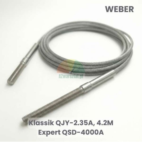 Stahlseil Ausgleichsseil für Weber Klassik QJY-2.35A, Klassik 4.2M und Expert QSD-4000A Hebebühne mit Gewindeenden