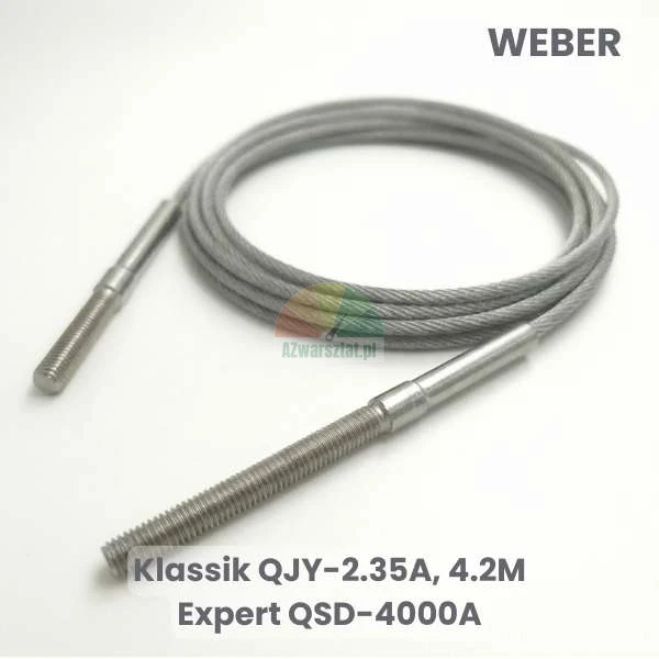Stahlseil Ausgleichsseil für Weber Klassik QJY-2.35A, Klassik 4.2M und Expert QSD-4000A Hebebühne mit Gewindeenden