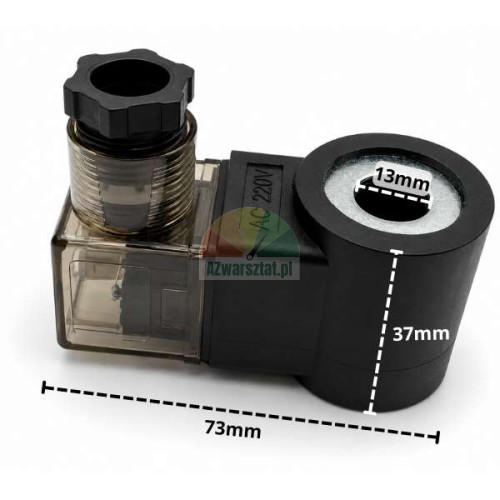 Magnetspule für Senkventil AC 220V mit 13mm Innendurchmesser, 37mm Höhe und 73mm Länge