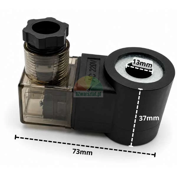 Magnetspule für Senkventil AC 220V mit 13mm Innendurchmesser, 37mm Höhe und 73mm Länge