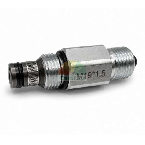 Senkventil mit M19x1,5 Gewinde, metallisches Hydraulikbauteil mit O-Ringen und Siebfilter