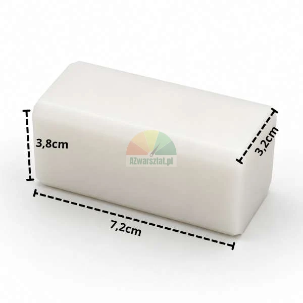 Gleitstück für Hebebühne mit den Maßen 7,2 x 3,8 x 3,2 cm