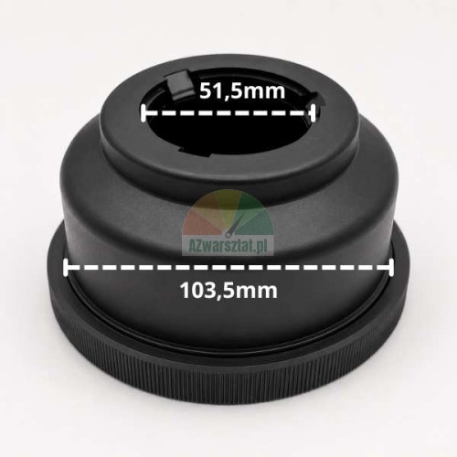 Adapter für Schnellspannmutter mit den Maßen 51,5 mm und 103,5 mm