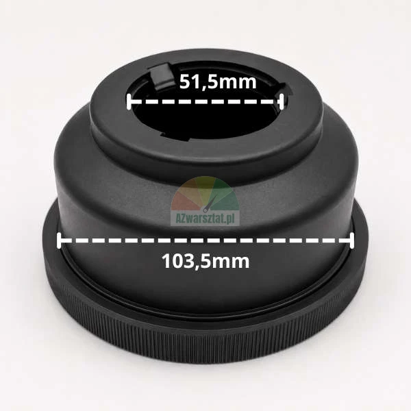 Adapter für Schnellspannmutter mit den Maßen 51,5 mm und 103,5 mm