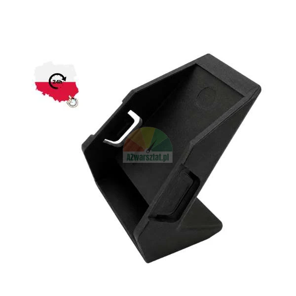 Schwarze Wandhalterung aus Kunststoff, schräge Halterung