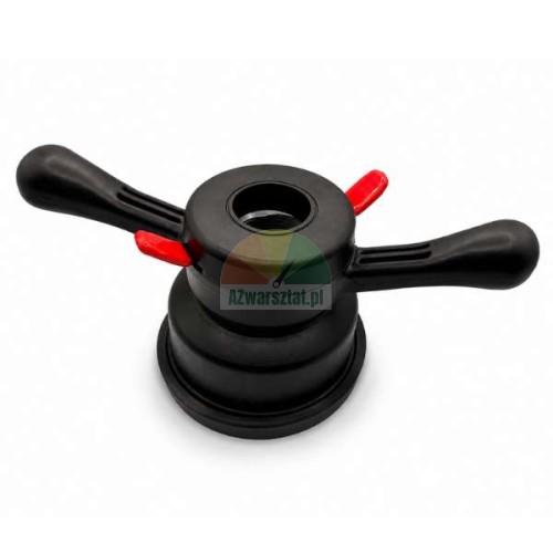 Schnellspannmutter 40mm x 3 Set mit schwarzer Druckhaube Adapter für Alufelgen