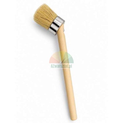 Praktischer Reifenmontagepinsel 50mm mit Holzgriff und abgewinkeltem Kopf