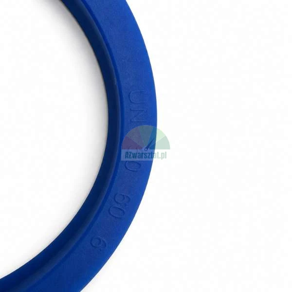 Blaue UN-Hydraulikdichtung mit den Maßen 50x60x6 mm und geprägter Aufschrift UN 50 60 6
