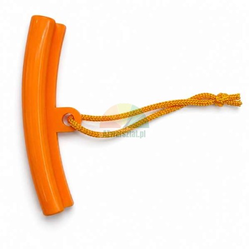 Orangefarbener Felgenschoner (16 cm) mit Kordel zum Schutz der Felge vor Kratzern bei der Reifenmontage.