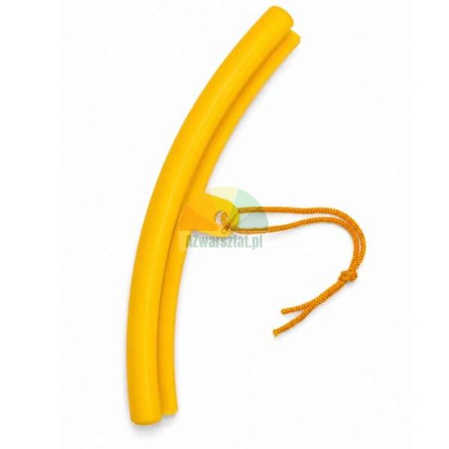 Gelber Felgenschoner 23 cm mit Kordel zum Schutz der Felgenkante vor Kratzern bei der Reifenmontage.