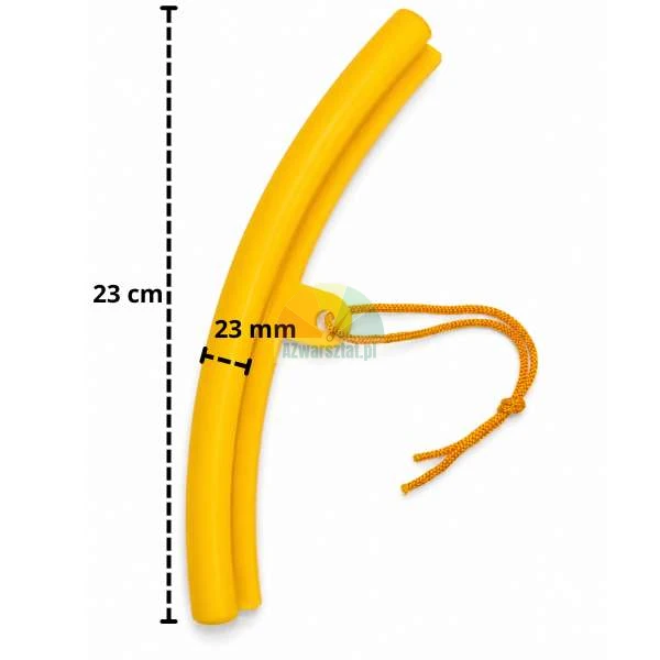 Großer gelber Felgenschoner 23 cm lang mit Kordel