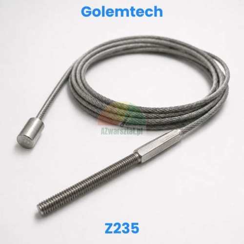 Stahlseil für Golemtech Z235 Hebebühne, Ersatzseil mit Gewindeende