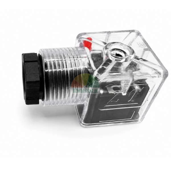 Transparenter Leitungsdose für Hydraulik-Magnetventilspule AC230V mit LED-Anzeige
