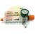 Druckluft-Wartungseinheit bestehend aus Filter und Druckregler mit Manometer und orangefarbenem Einstellknopf.