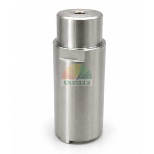 Trägerplattenverlängerung aus Edelstahl, Höhe 10 cm und Durchmesser 50 mm, zylindrisches Metallelement.