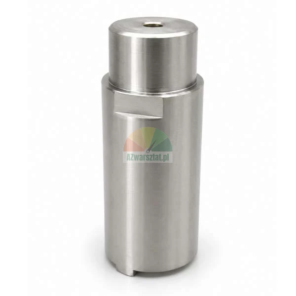 Trägerplattenverlängerung aus Edelstahl, Höhe 10 cm und Durchmesser 50 mm, zylindrisches Metallelement.