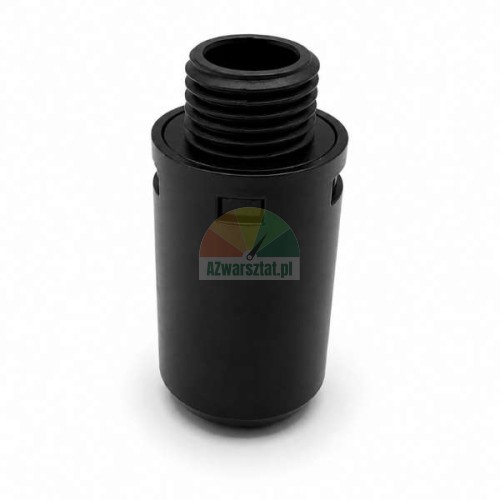 Schwarzer Schalldämpfer aus Kunststoff mit 12,7 mm Gewinde für Kompressoren