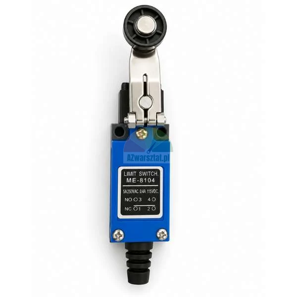 Grenztaster ME-8104 mit Rollenhebel, blaues Gehäuse