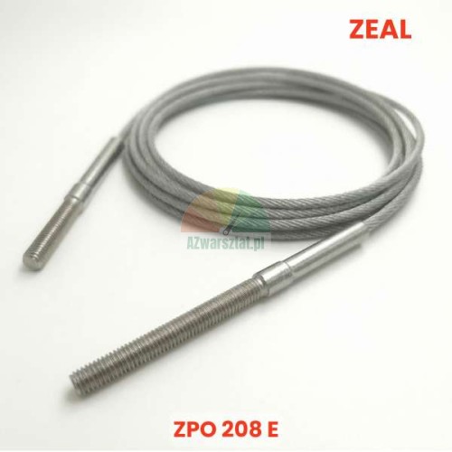 Ersatz-Stahlseil für Hebebühne ZPO 208E passend für ZEAL mit Gewindeenden.
