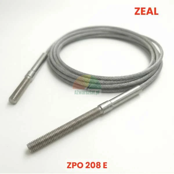 Ersatz-Stahlseil für Hebebühne ZPO 208E passend für ZEAL mit Gewindeenden.