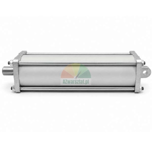 Kompletter Pneumatikzylinder für Reifenmontiermaschine mit den Maßen 280mm x 82mm x 82 mm und Durchmesser 75 mm, Seitenansicht