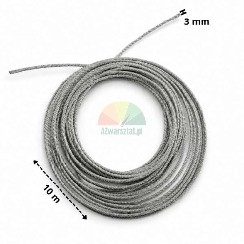 Entriegelungsseil für Hebebühne 3mm x 10m aufgerollt