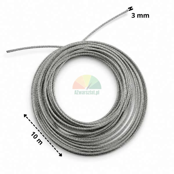 Entriegelungsseil für Hebebühne 3mm x 10m aufgerollt