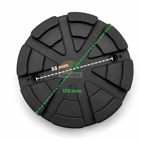 Nussbaum Gummipad für Hebebühne 125 mm Durchmesser mit 88 mm Lochabstand