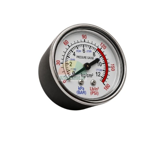 Manometer mit 12,7 mm Gewinde und Messbereich von 0 bis 12 bar