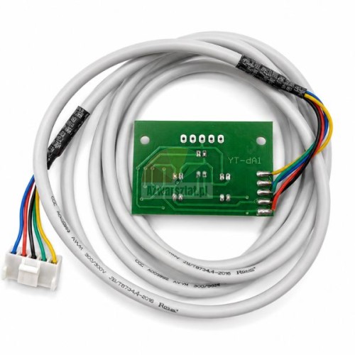 YT-dA1 Rotationsplatine mit grauem Kabel und Stecker.