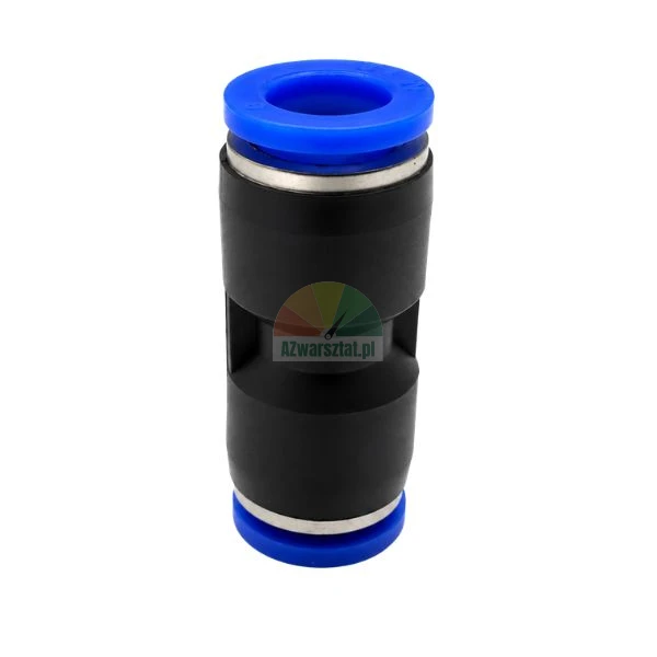 Gerade Pneumatik-Steckverschraubung 8mm auf 8mm mit blauen Löseringen